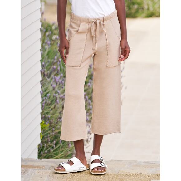 Frank & Eileen Women's Penny Patch Pocket Sweatpant Cropped Desert Size XS NWOT